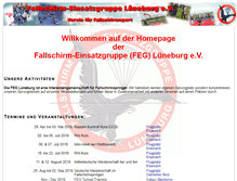 Tablet Screenshot of feg-fallschirm.de
